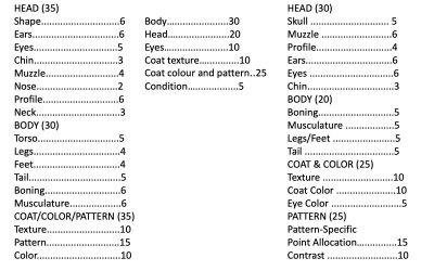 คะแนนการเพาะพันธุ์ ลักษณะของเบงกอลและการให้ความสำคัญด้วยเกณฑ์มาตรฐานต่างๆ